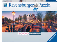 Ravensburger - Evening in Amsterdam 1000 Piece Adult's Puzzle, Panorama