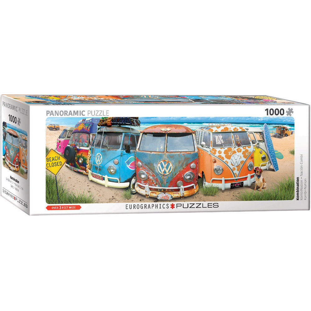 Eurographics - VW Bus Kombination Panoramic 1000 Piece Jigsaw Puzzle