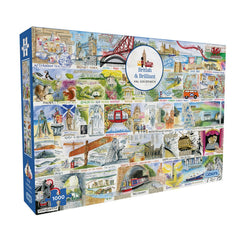 Gibsons - British & Brilliant 1000 Piece Jigsaw Puzzle