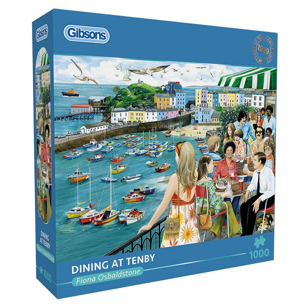 Gibsons - Dining at Tenby 1000 Piece Jigsaw Puzzle