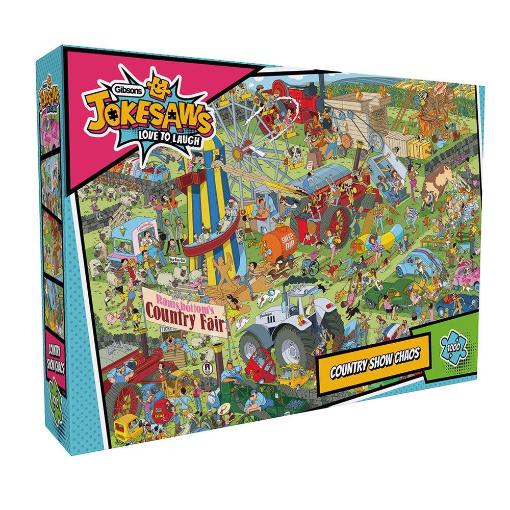 Gibsons - Jokesaws Country Show Chaos 1000 Piece Jigsaw Puzzle