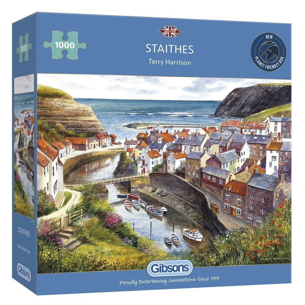 Gibsons - Staithes 1000 Piece Jigsaw Puzzle