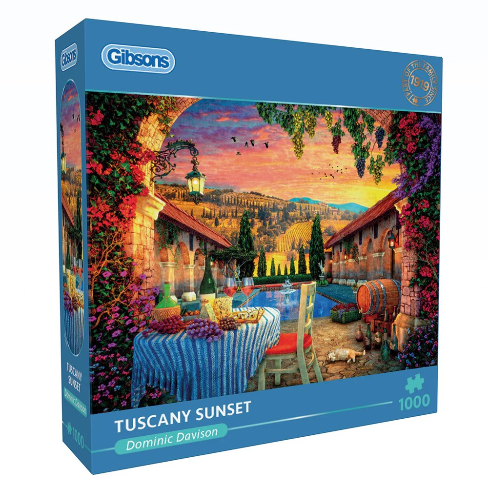 Gibsons - Tuscany Sunset 1000 Piece Jigsaw Puzzle