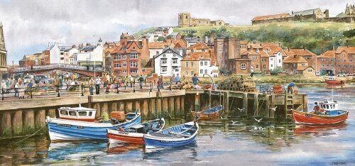 Gibsons Whitby Harbour Panorama Puzzle 636pc