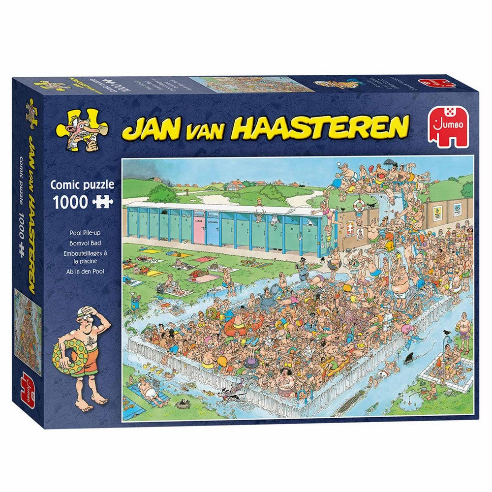 Jumbo - Jan van Haasteren: Pool Pile-Up 1000 Piece Jigsaw Puzzle
