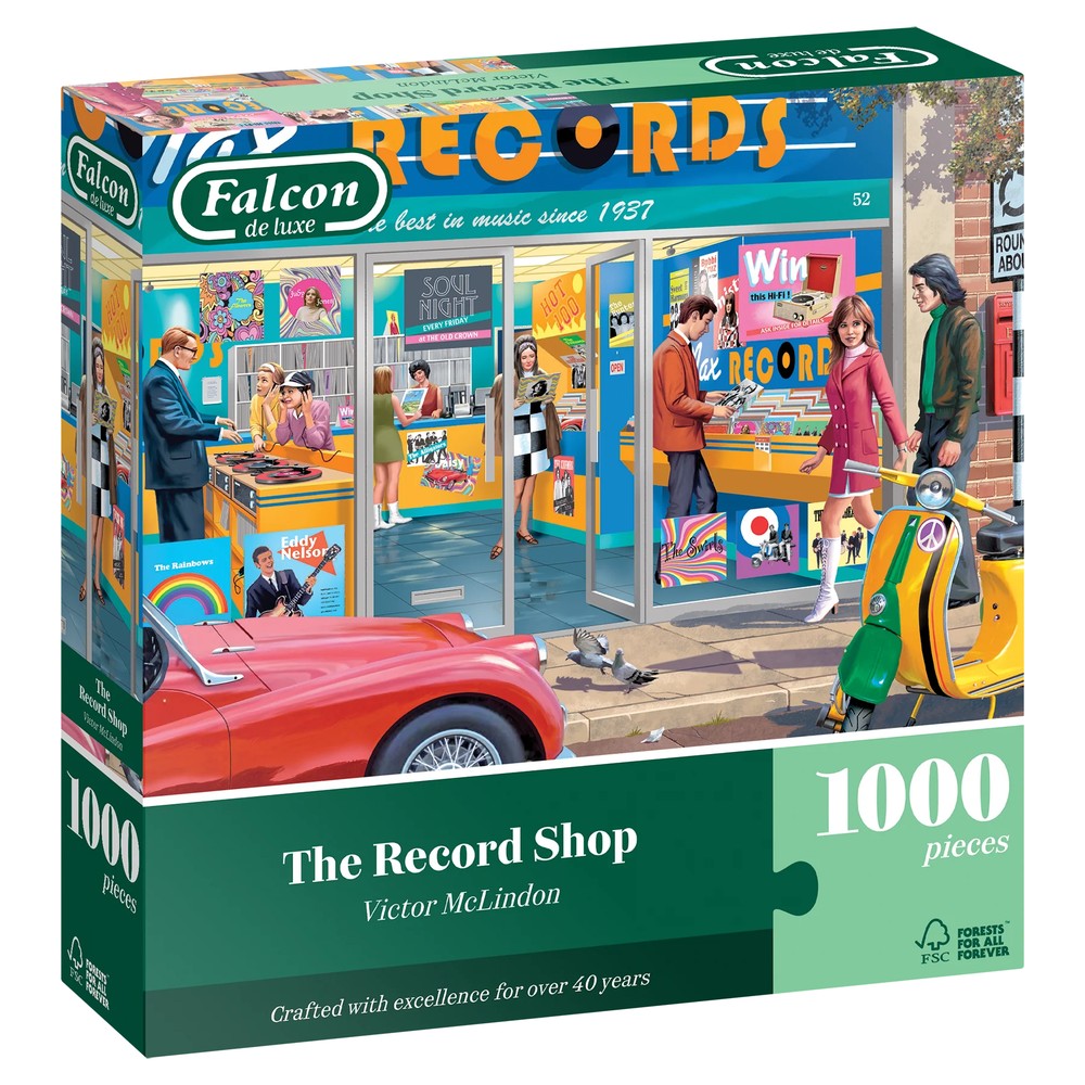 Falcon - The Record Shop 1000 Piece Jigsaw Puzzle
