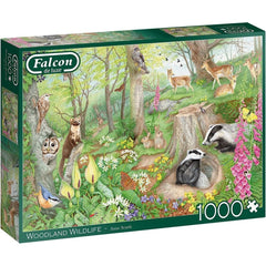 Falcon - Woodland Wildlife 1000 Piece Jigsaw Puzzle