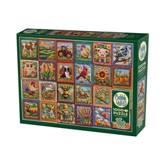 Cobble Hill - Country Life Crochet 1000 Piece Jigsaw Puzzle