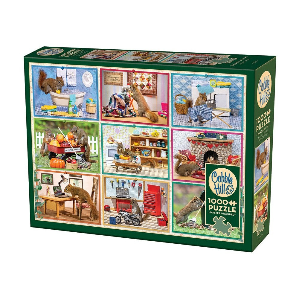 Cobble Hill - Squirrels At Home 1000 Piece Jigsaw Puzzle