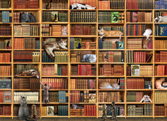 Cobble Hill - The Cat Library Puzzle 1000pc