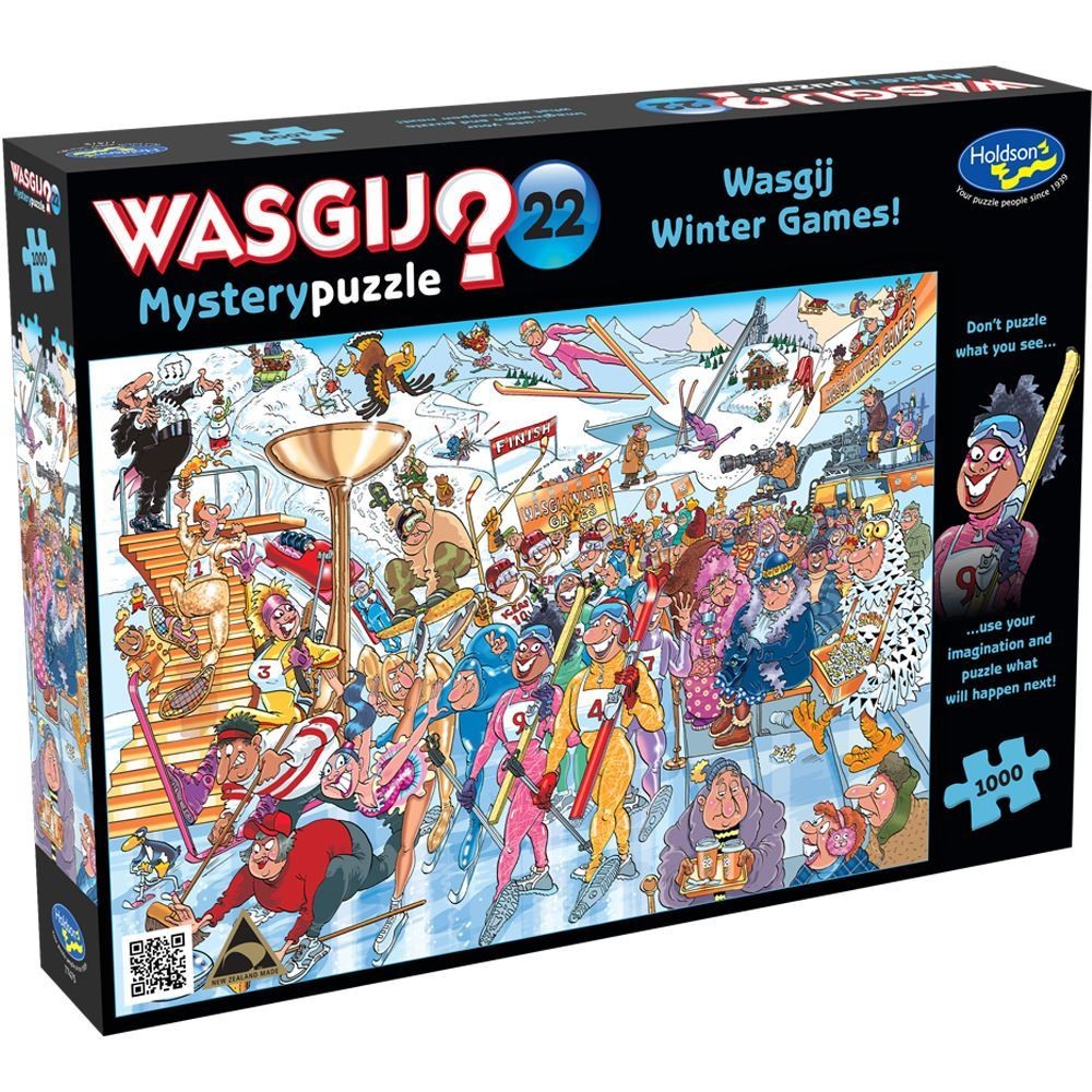 Wasgij - Mystery 22: Winter Games 1000 Piece Jigsaw Puzzle box