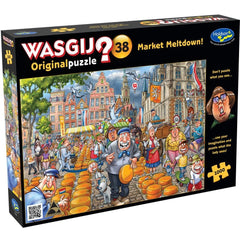 Wasgij - Original 38: Market Meltdown 1000 Piece Jigsaw Puzzle box