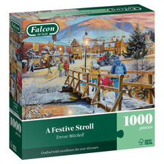 Falcon - A Festive Stroll 1000 Piece Jigsaw Puzzle