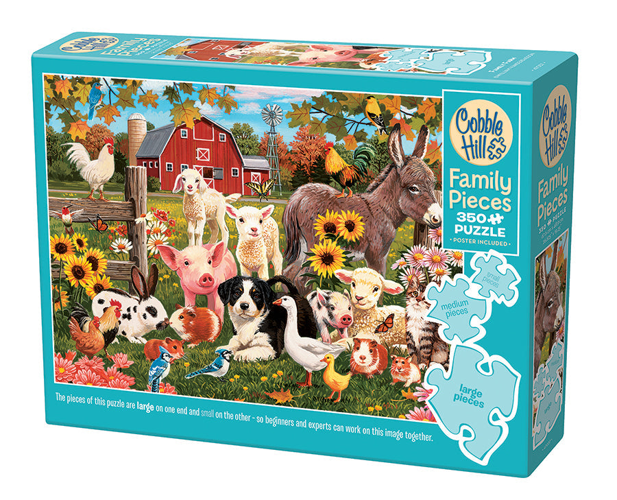 Cobble Hill - Family Farm 350 Family Pieces Jigsaw Puzzle