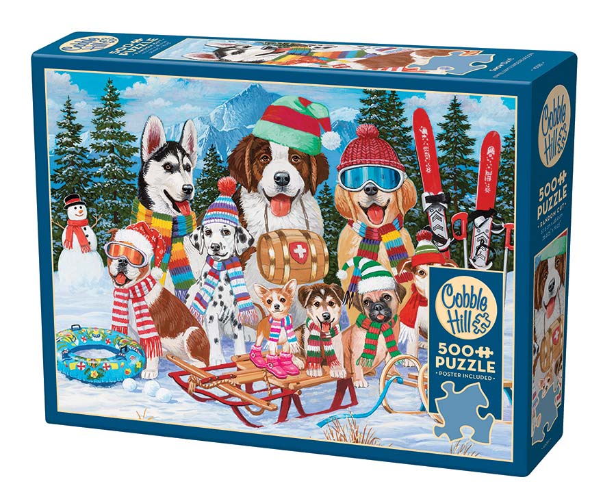 Cobble Hill - Snow Day 500 Piece Jigsaw Puzzle