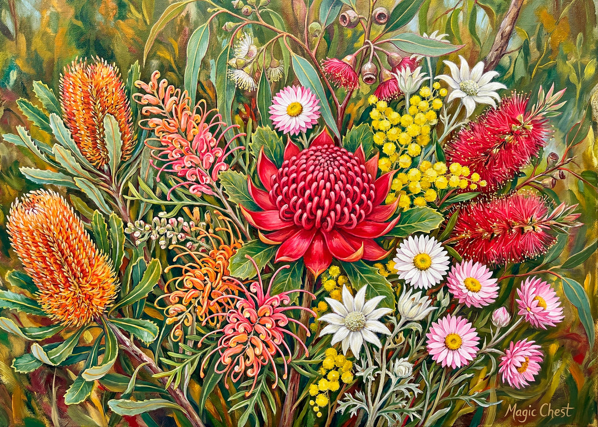 QPuzzles - Australian Native Flora 1000 Piece Jigsaw Puzzle