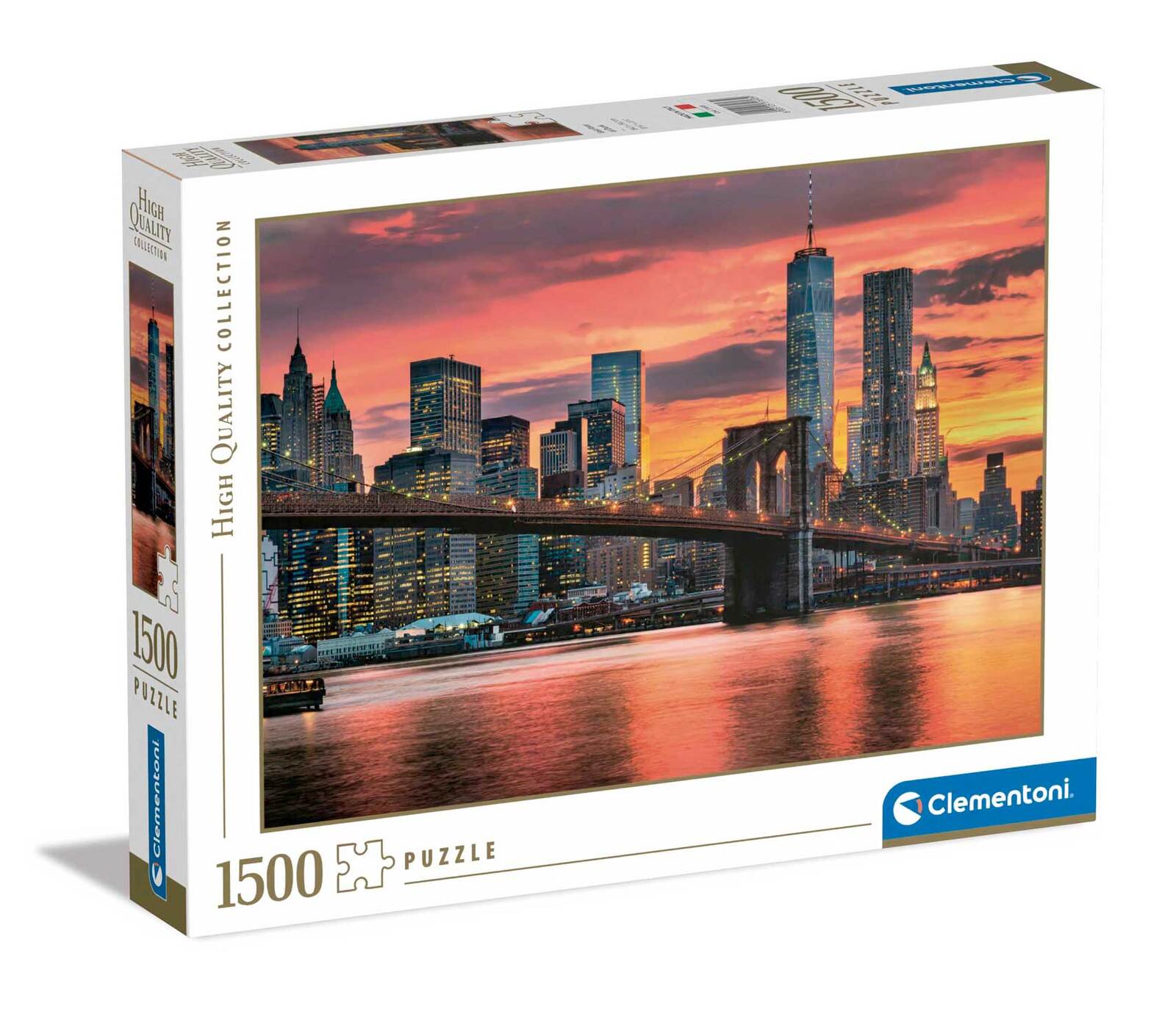 Clementoni - East River at Dusk 1500 Piece Jigsaw Puzzle