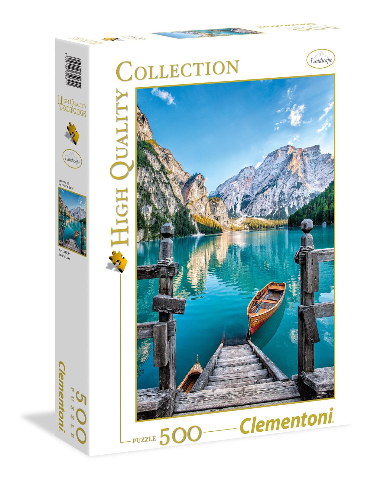 Clementoni - Braies Lake 500 Piece Jigsaw Puzzle alternative box (CLE35039)