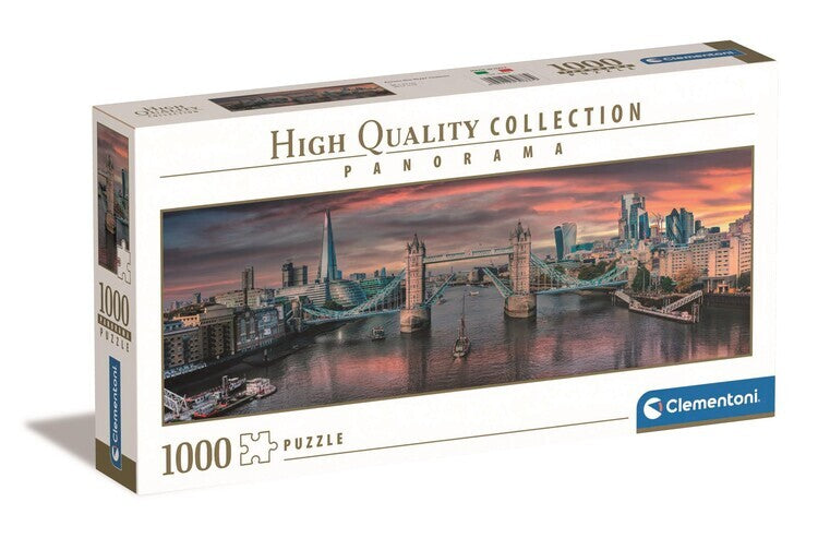 Clementoni - Across the River Thames Panorama (Long Box) 1000 Piece Jigsaw Puzzle