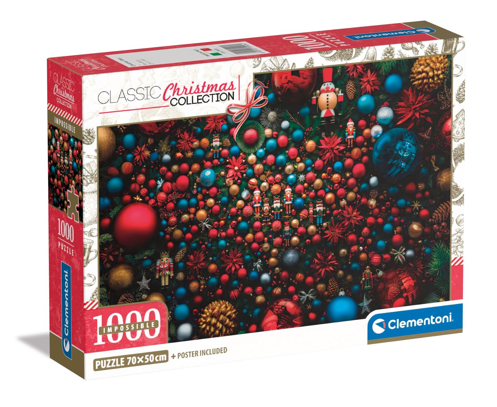 Clementoni - Christmas Vibes Impossible 1000 Piece Jigsaw Puzzle