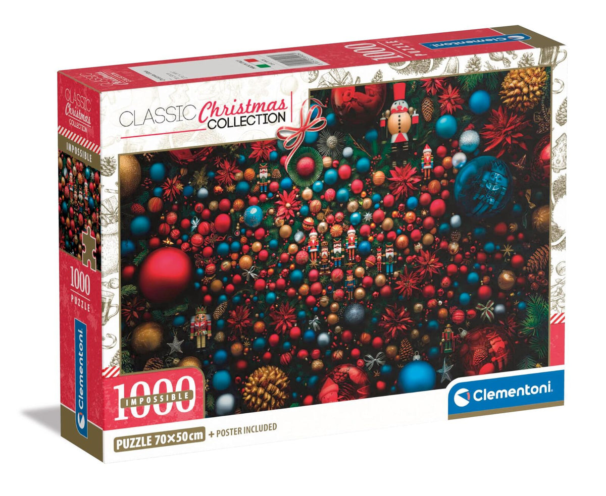 Clementoni - Christmas Vibes Impossible 1000 Piece Jigsaw Puzzle