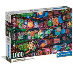 Clementoni - Thai Floating Market 1000 Piece Jigsaw Puzzle