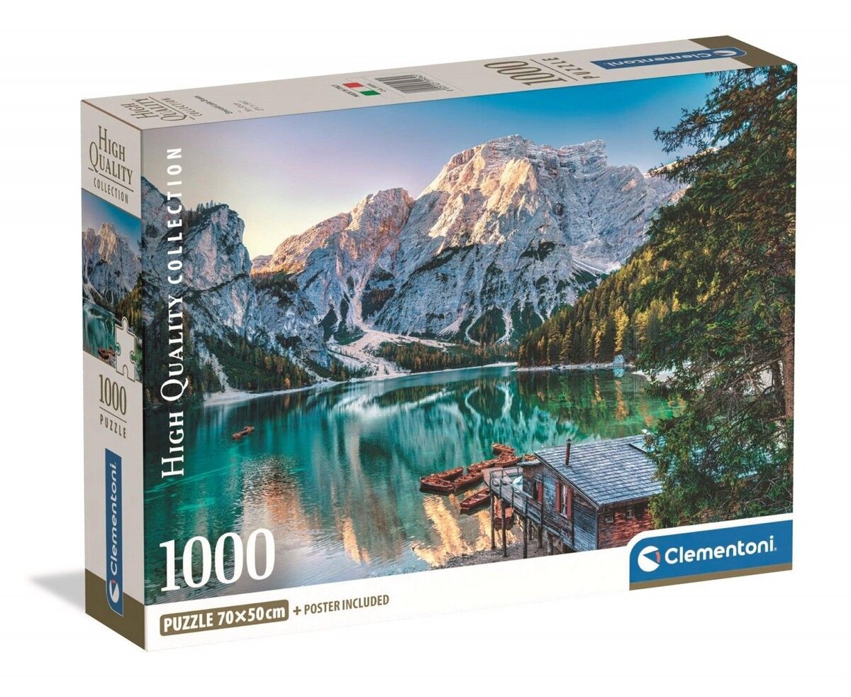 Clementoni - Emerald Lake Braies 1000 Piece Jigsaw Puzzle