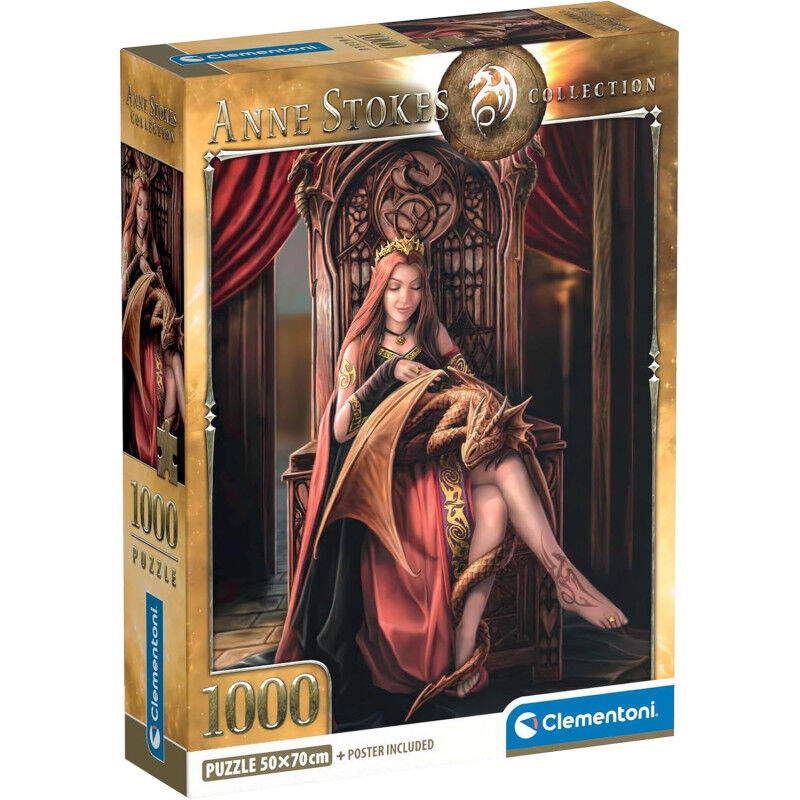 Clementoni - Anne Stokes Friends Forever 1000 Piece Jigsaw Puzzle
