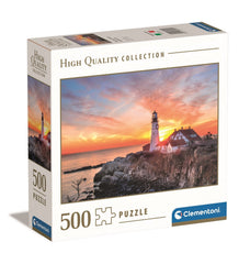 Clementoni - Morning Maine Lighthouse 500 Piece Jigsaw Puzzle box