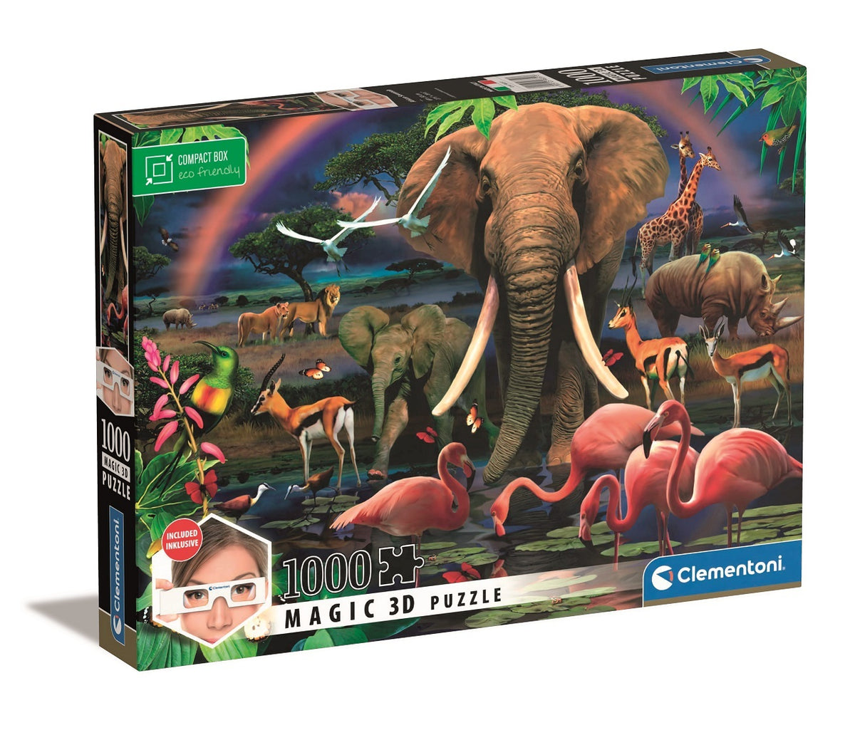Clementoni - African Savannah Magic 3D 1000 Piece Jigsaw Puzzle