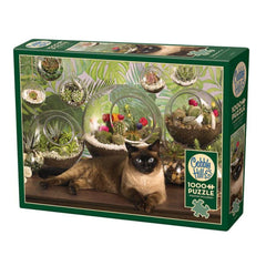 Cobble Hill - Terrarium Cat 1000 Piece Jigsaw Puzzle