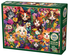 Cobble Hill - Blooming Whiskers 1000 Piece Jigsaw Puzzle