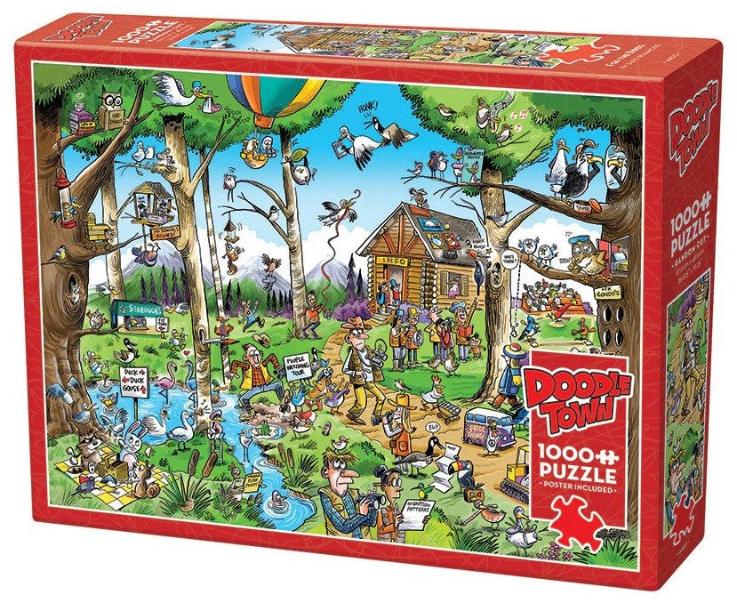 Cobble Hill - DoodleTown: Birdwatcher's Paradise 1000 Piece Jigsaw Puzzle