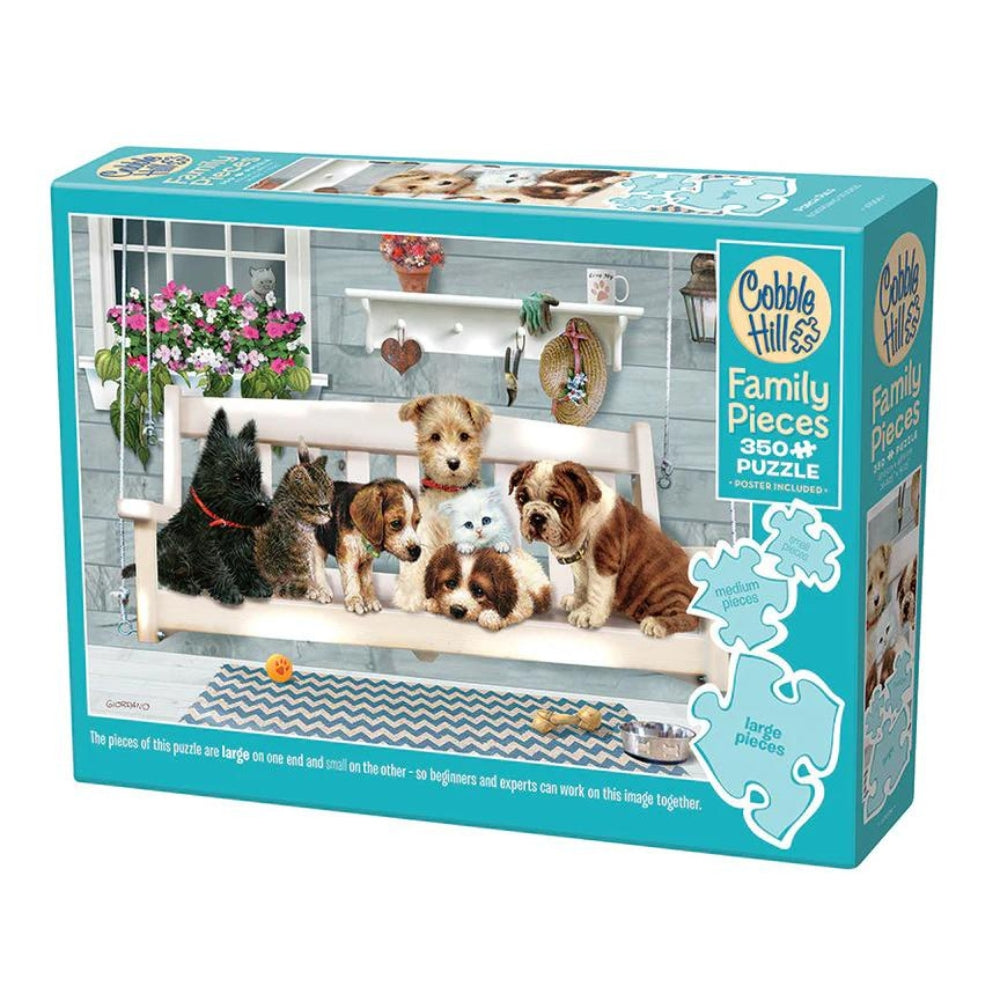 Cobble Hill - Porch Pals 350 Extra Large Pieces Jigsaw Puzzles