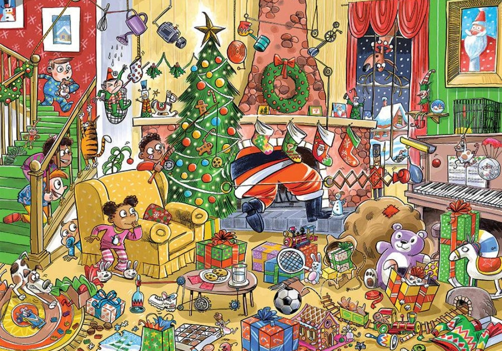 Cobble Hill - Catching Santa 350 Extra Large Pieces Jigsaw Puzzles