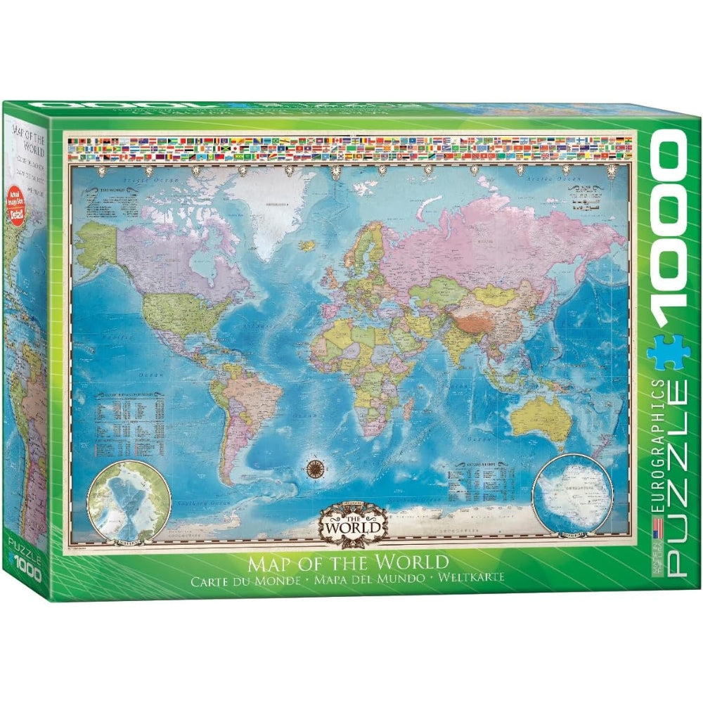Eurographics - Map Of The World 1000 Piece Jigsaw Puzzle