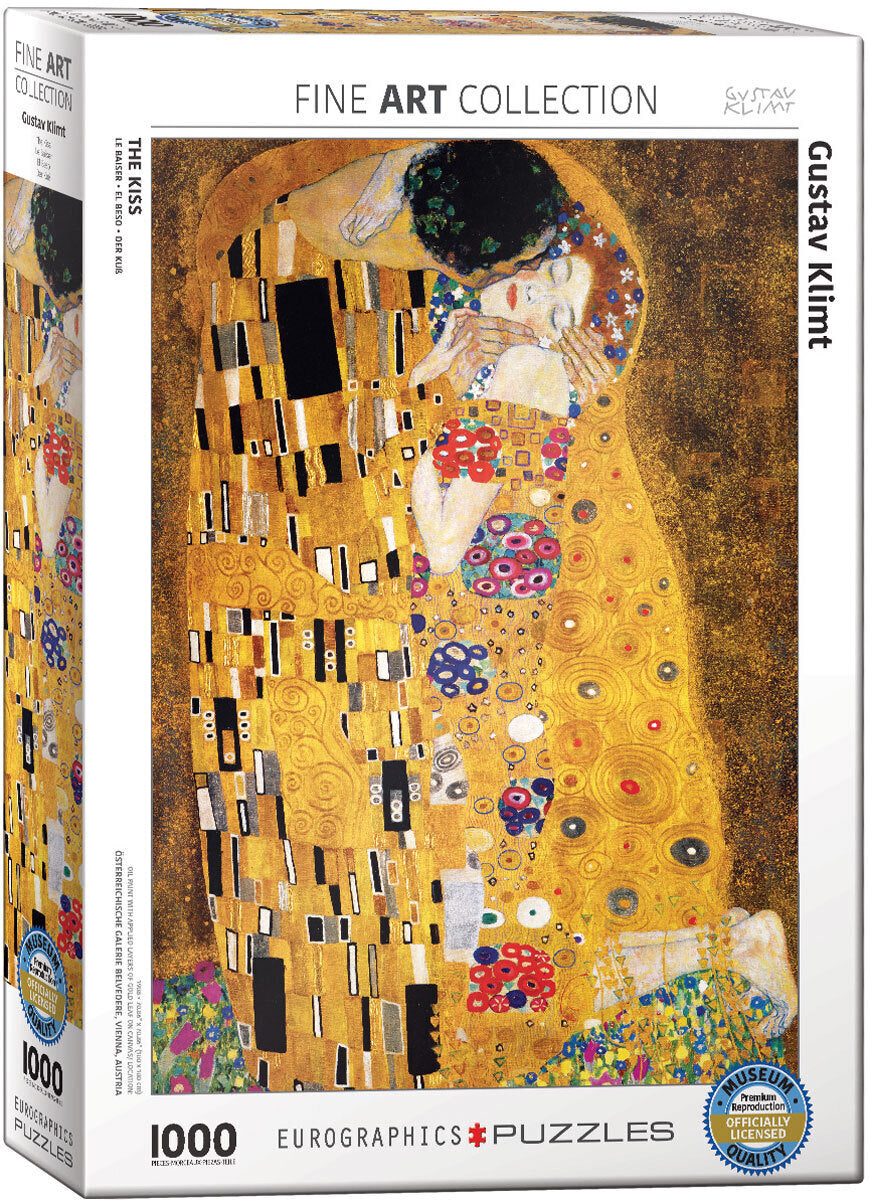 Eurographics - Klimt, The Kiss 1000 Piece Jigsaw Puzzle