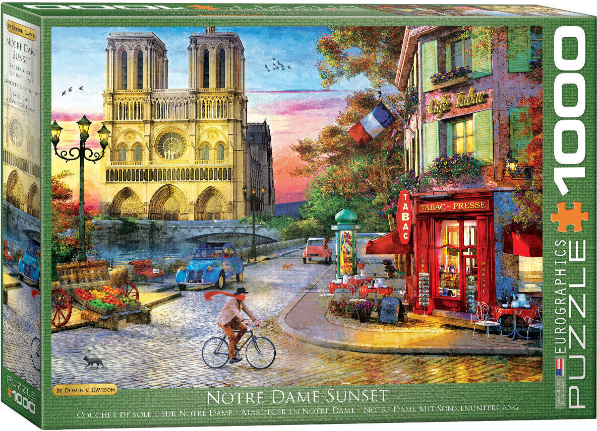 Eurographics - Notre Dame Sunset 1000 Piece Jigsaw Puzzle