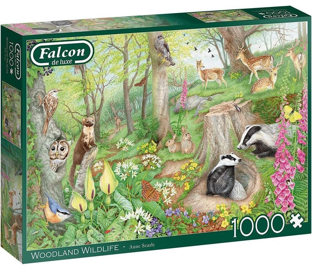 Falcon - Woodland Wildlife 1000 Piece Jigsaw Puzzle