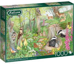 Falcon - Woodland Wildlife 1000 Piece Jigsaw Puzzle
