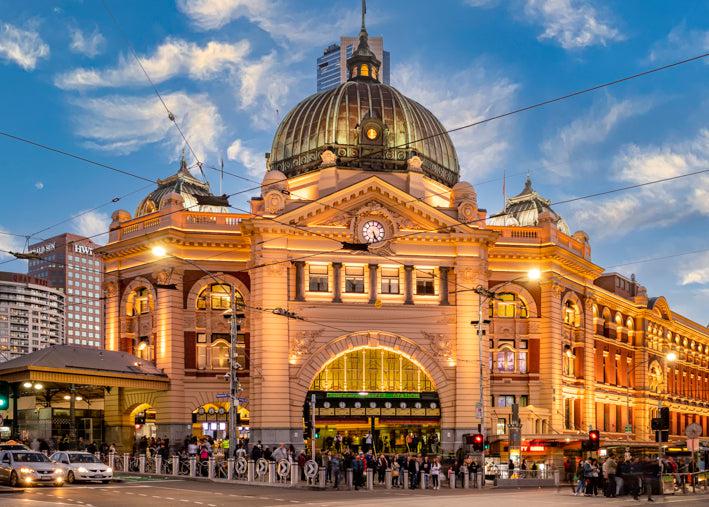Flinders Street Station, Melbourne, artwork by Jaime Dormer