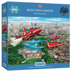 Gibsons - Reds Over London 1000 Piece Jigsaw Puzzle