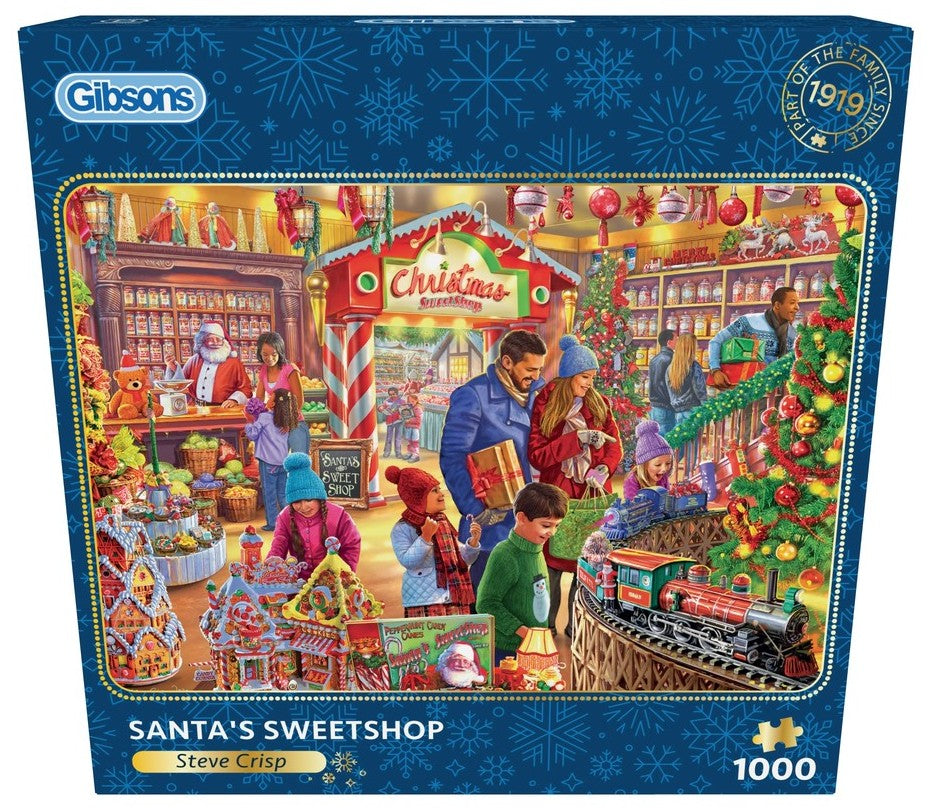 Gibsons - Santa's Sweetshop 1000 Piece Jigsaw Puzzle
