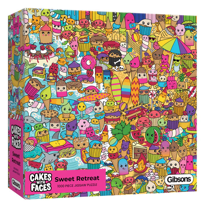 Gibsons - Cakes with Faces: Sweet Retreat 1000 Piece Puzzle