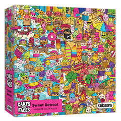 Gibsons - Cakes with Faces: Sweet Retreat 1000 Piece Puzzle