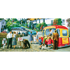 Gibsons - Ice Cream By The River Panorama 636 Piece Puzzle
