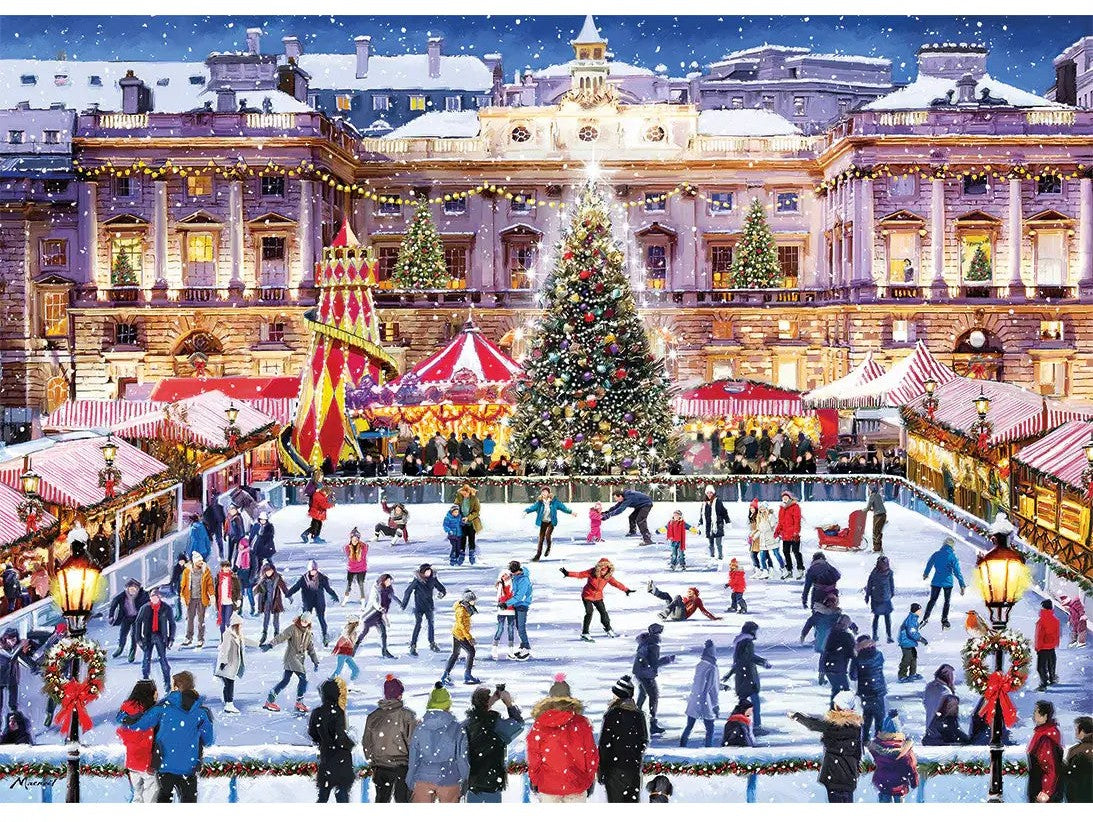Gibsons - Skating At Somerset House 1000 Piece Jigsaw Puzzle