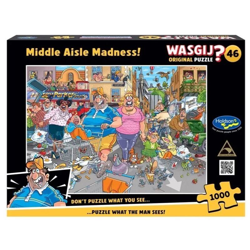 Wasgij - Original 46: Middle Aisle Madness 1000 Piece Jigsaw Puzzle