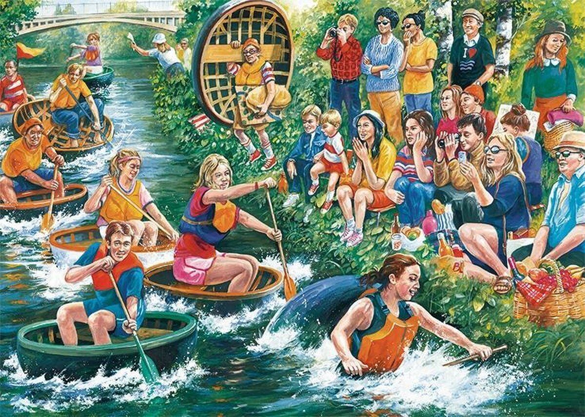 Jumbo The Coracle Regatta 1000pc Jigsaw Puzzle