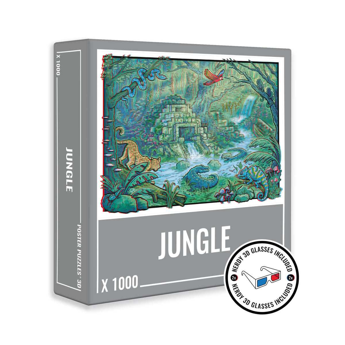 Cloudberries - 3D Jungle 1000 Piece Jigsaw Puzzle box